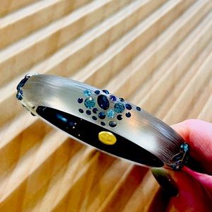 Alexis Bittar Small Crystal Hinge Bangle